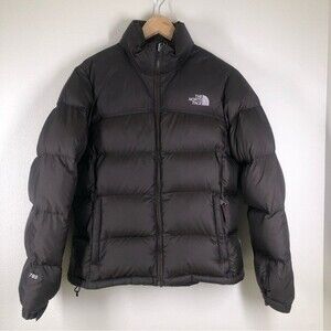 The North Face 700 Fill Nuptse Down Puffer Jacket Chocolate Brown Medium